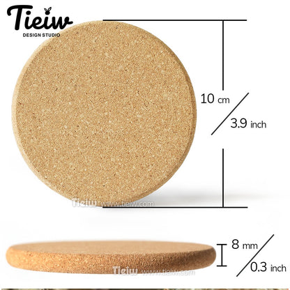 30pcs Personalized Cork Coasters-Tieiw Design-Wedding Favor for Guests Party Bridal Shower Corporate Engraved Coaster Gifts Bulk