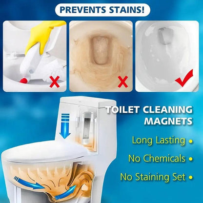 2/1Pcs Toilet Cleaning Magnets Long Lasting No Staining Magnetic Toilet Cleaner For Bathroom Tank Cleaning Supplies