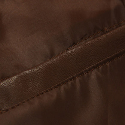 Leon Kennedy Cosplay Costume Jacktet Pu Coat Outfits Boys Men Adult Street Casual Clothing Halloween Carnival Disguise Suit