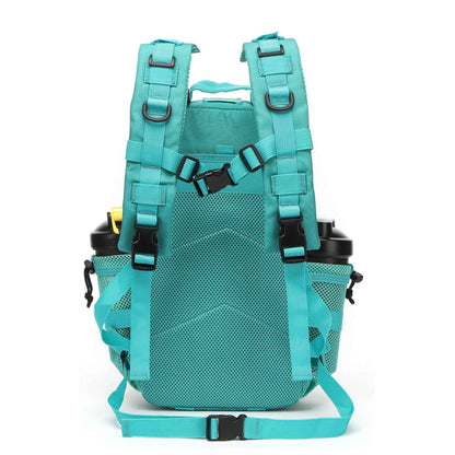Mochila Impermeável 25L/50L com 2 Bolsos para Garrafas Academia Ao Ar Livre Viagem Caminhada Pesca Trekking Mochilas Bolsa para Notebook de 13 polegadas