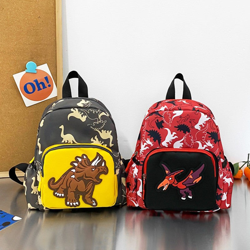 Mochila pré-escolar para meninos, dinossauro da moda, mochilas escolares com estampa de desenho animado, mochila escolar casual para crianças, para meninas, de 3 a 8 anos