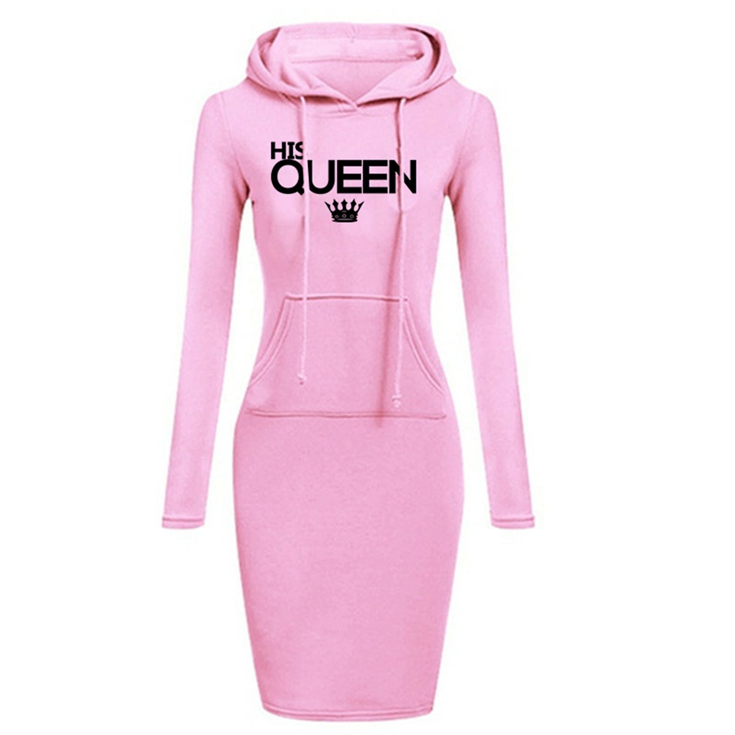 Daily Women's Dresses Simple Women's Dresses Hooded Athletic Casual Knee Dress Hoodie Pockets Slim Fit Hot Fashion