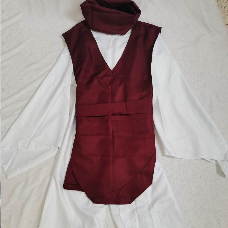 Anime Choso Cosplay Costume with Vest Neck Gaiter Belt White Elastic Pants Halloween Choso Kimono Outfits for Comic Con