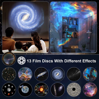 13 in 1 Star Projector, Planetarium Galaxy Projector for Bedroom, Aurora Projector, Night Light Projector for Kids Adults