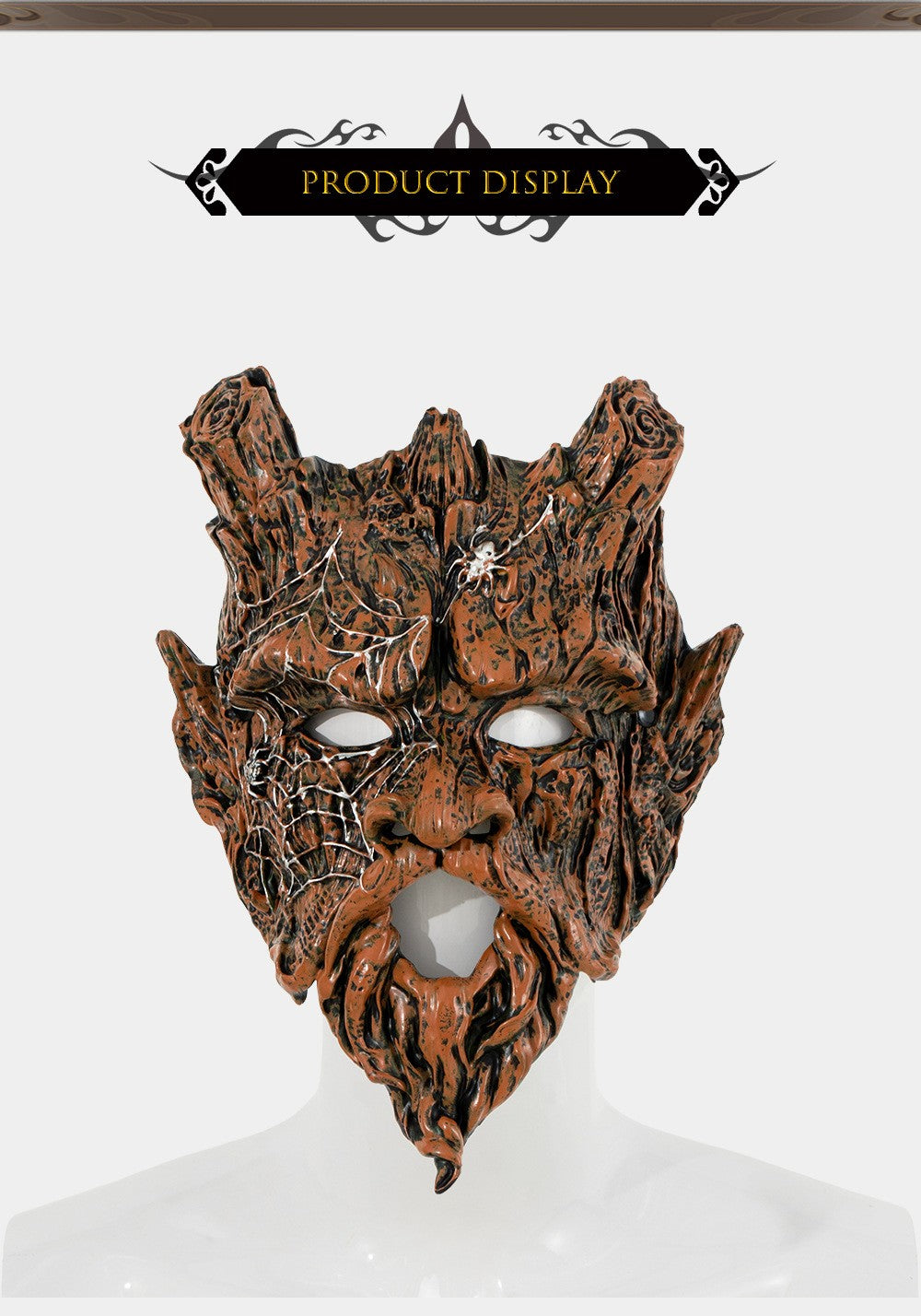 Tree Spirit Mask Scary Forest Spirit Mask Tree Ghost Halloween Cosplay Masquerade Carnival Costume Prop Bosgeest Masker