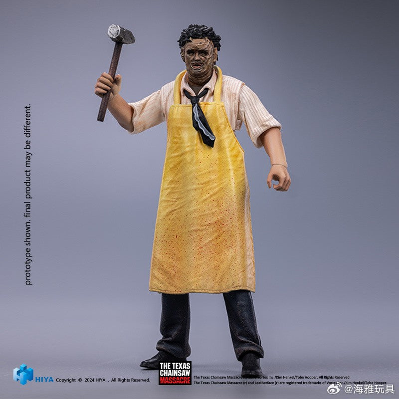 1/18 HIYA Action Figure Exquisite Mini Series Texas Chainsaw Massacre 1974 Leather Face - Killing Mask Standard Ver.
