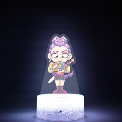 KPop K-POP Demon Hunters Kawaii Zoe Rumi Mira Saja Boys Superstar Monochrome Light Remote Control 16 Color Light Night Light