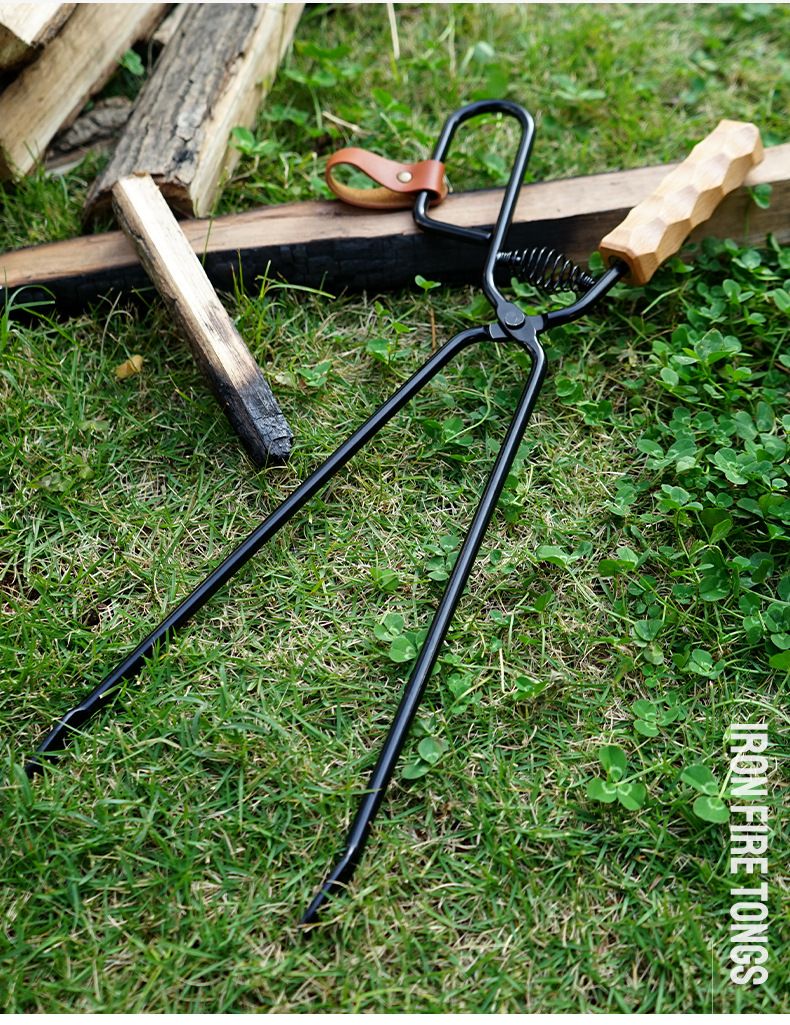 Outdoor barbecue charcoal clip,extended and thickened anti scalding charcoal clip,essential carbon clip for camping,travel,home