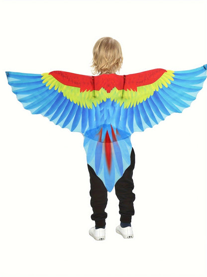 Parrot Wings Cloak Costume Bird Cape Carnival Costume for Masquerade Halloween Carnival Performance Fancy Dress