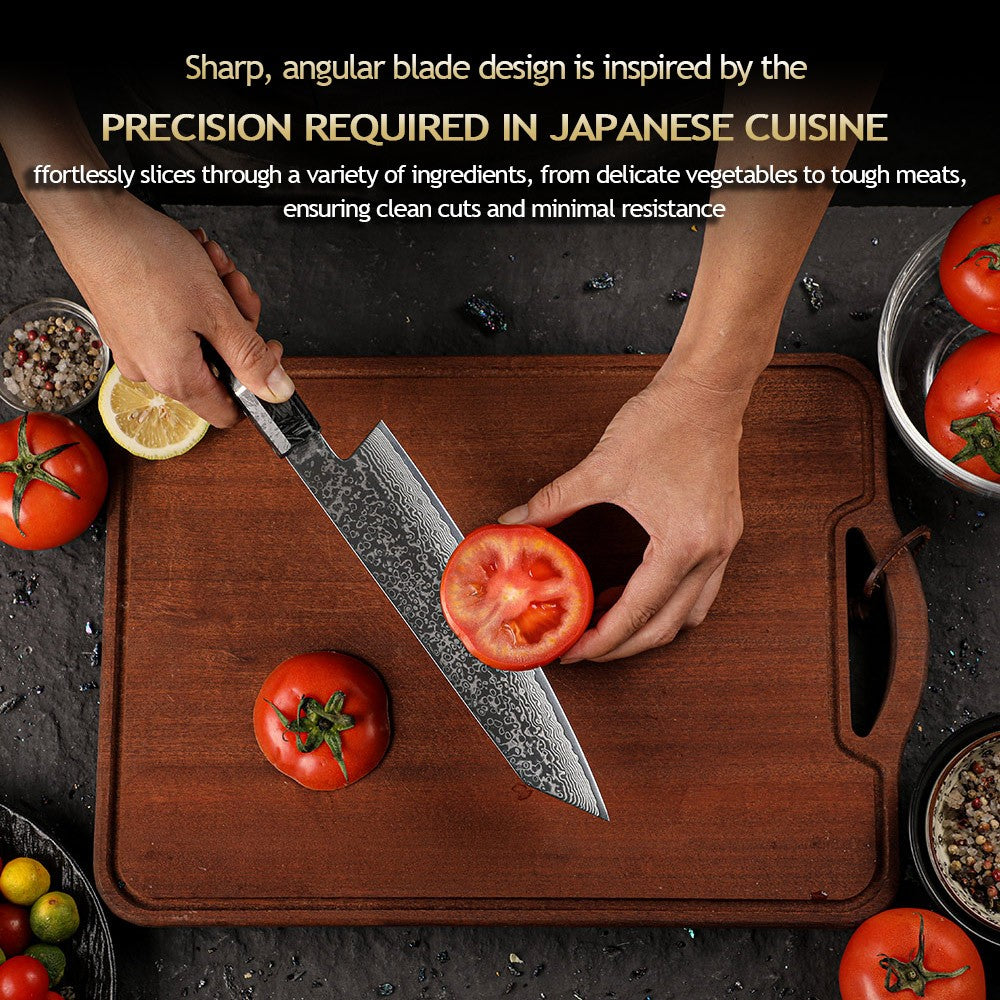 Professional 67-layer Damascus Japanese Kitchen Nakiri Gyuto Chef bread boning Knife Set Home kitchen tool with Carbon Fiber HD