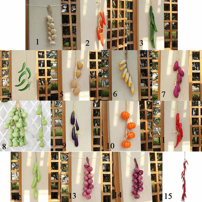 Artificial Simulation Food Vegetables Fake Chili Pepper Fruit Photography Props For Decoration Room Home Christmas Wall Decor