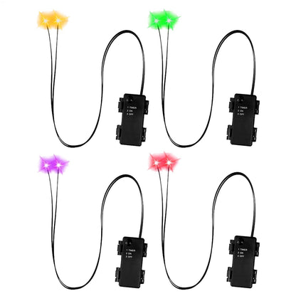 Halloween LED Glowing Eyes With Timer Light Up DIY Eyes For Skeleton Pumpkins Masks Tombstones Indoor Outdoor Horror Decors