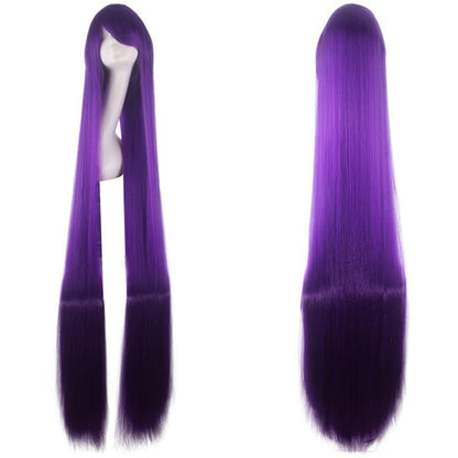 cosplay wig, ancient costume, men and women, long straight hair, anime, colored hair Synthetic fiber wig