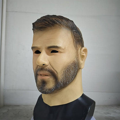 Realistic Latex Male Mask Chris Hemsworth Celebrity Mask Halloween Carnival Costume Party Fancy Dress Adult Prank Head Cover