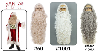 Conjunto de Peruca e Barba de Papai Noel REEWES para o Natal, Acessório de Cosplay, Peruca Sintética Loira para Homens, Fantasia de Halloween