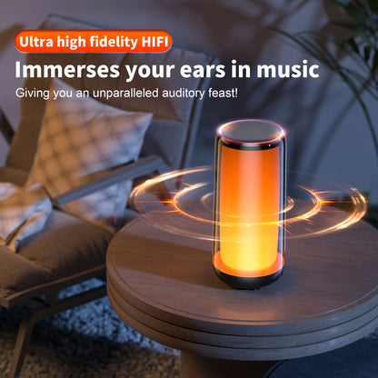 Caixa de Som Bluetooth QERE com Áudio Hi-Res 10W, Alto-falante Portátil HiFi sem fio à prova d'água IPX5, Múltiplos modos de conexão para uso externo,