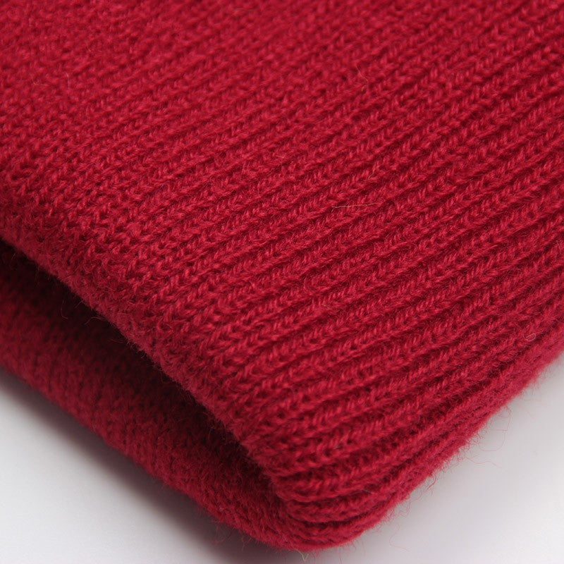 Touca Sólida Unissex Outono Inverno, Mistura de Lã, Macia e Quente, Boné de Tricô Masculino Feminino, Gorro, Toucas de Esqui, 24 Cores