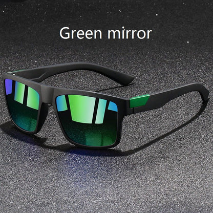 4 PCS Fashion Vintage Square Sunglasses Men Fishing Driving Man Luxury Brand Designer Sun Glasses Anti-Glare Retro Eyewear UV400