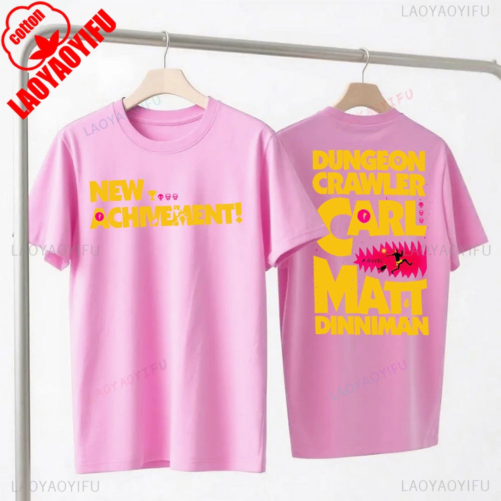 New Achievement Dungeon Crawler Carl Shirt Gift for Reader Fantasy Science Fiction Book Lover Donut Fan Tops Bookish Tees