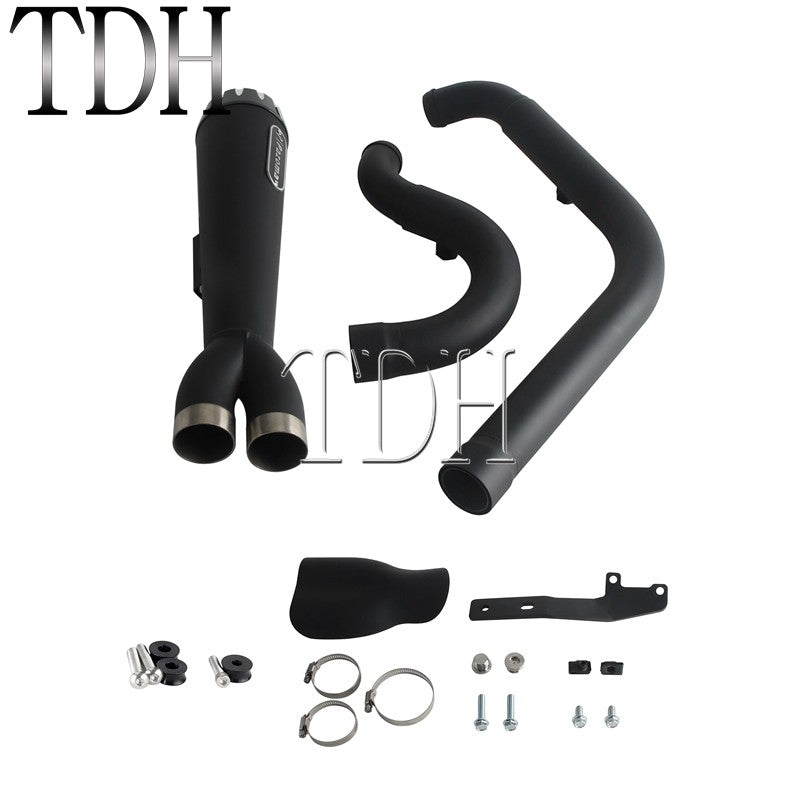 Motorcycle Exhaust Muffle Middle Link Pipe Mid-control Exhaust System For Harley Softail Street Bob Standard FXST FXBBS FXBB 18+