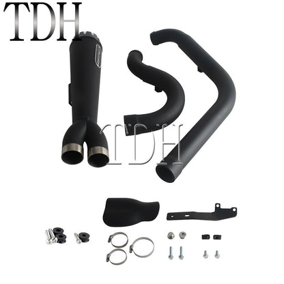 Motorcycle Exhaust Muffle Middle Link Pipe Mid-control Exhaust System For Harley Softail Street Bob Standard FXST FXBBS FXBB 18+
