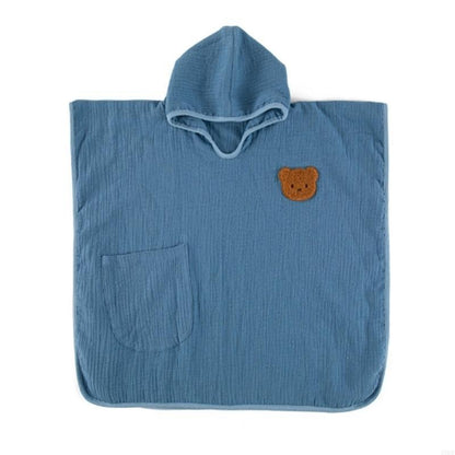 E06F Baby Hooded Bath Towel Ultra-absorbent 4 Layers Soft Cotton Bathrobe Blanket Sleepwear Children Clothing Infant Poncho-