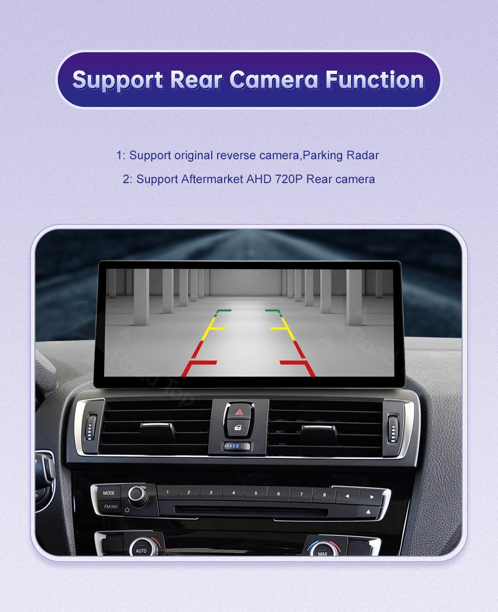 12.3inch Ultra Thin Screen For BMW 1/2/3/4 Series F20 F21 F22 F23 F30 F31 F33 F36 CIC/NBT/EVO Wireless CarPlay Multimedia Radio