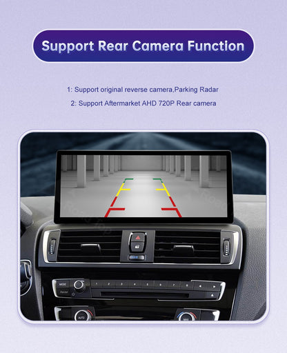12.3inch Ultra Thin Screen For BMW 1/2/3/4 Series F20 F21 F22 F23 F30 F31 F33 F36 CIC/NBT/EVO Wireless CarPlay Multimedia Radio