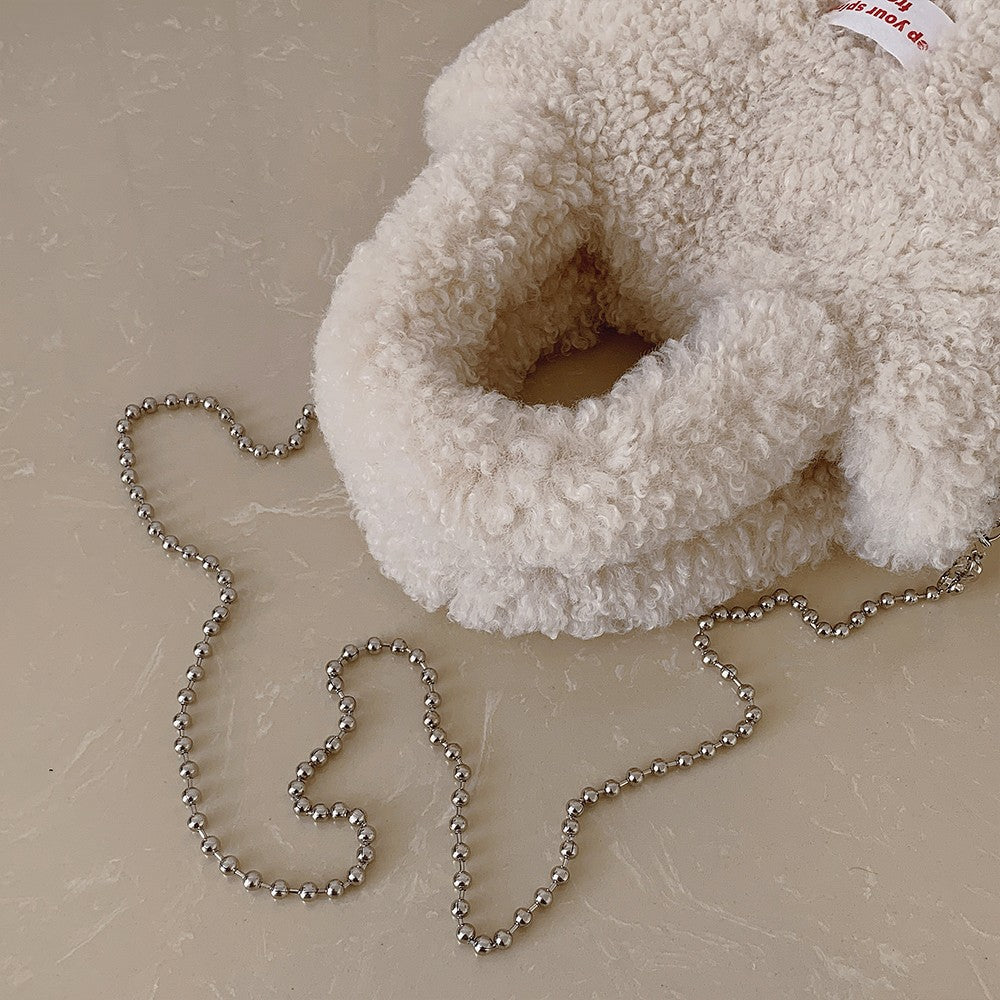 Shake Fleece Plush Bag, Women's New Stylish Single Shoulder Crossbody Bag, Plush Hand-Held Plush Bucket Bag