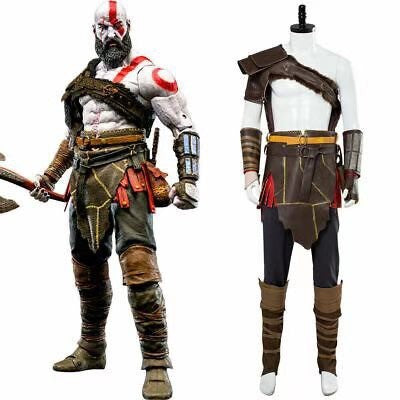 New Anime Kratos Nordic costume role-playing costume armored Spartan battle suit &amp adult custom Halloween