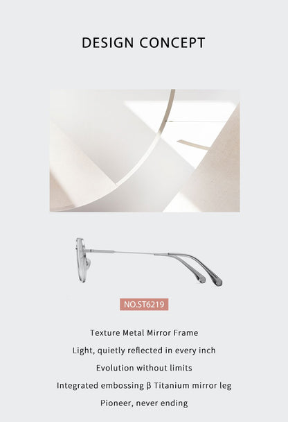 Pure Titanium Reading Glasses Women Prescription Optical Lenses Myopia Eyewear Men Blue Light Blocking Computer Eyeglasses Frame