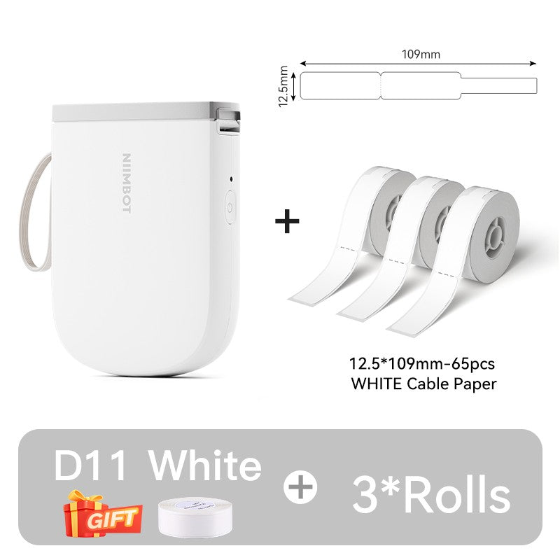Mini Impressora de Etiquetas Portátil NIIMBOT D11 Nova Versão 300DPI Bluetooth Sem Fio Máquina de Etiquetas Impressora de Adesivos para Cozinha e Crachás
