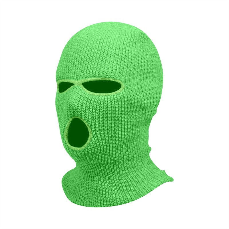 New Full Face Cover Ski Mask Hat 3 Holes Balaclava Army Tactical CS Windproof Knit Beanies Bonnet Winter Warm Unisex Caps