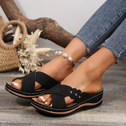 Shoes Sandals Women Summer Open Toe Sandals Woman Casual Women's Sandals Plus Size Ladies Shoes Slip On Female Footwear Slipper
