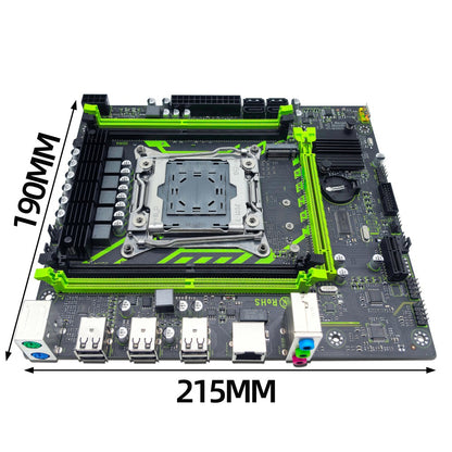 Kit Placa-mãe ZSUS X99-8D4 com CPU LGA2011-3 Xeon E5 2650 V4 DDR4 16GB (1*16GB) 2133MHZ Memória RAM NVME M.2 SATA