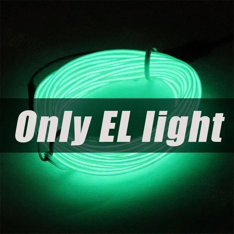 1M/3M/5M Flexible Neon Light Ball Dress Decoration Light EL Luminous Cable Party DIY Atmosphere Light Waterproof LED Strip