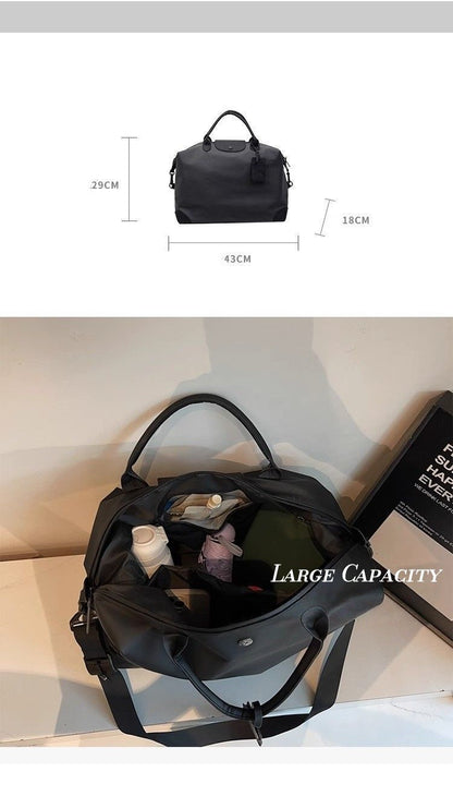 Women's Yoga Fitness Bag Short Trip Travel Bag Waterproof Soft Large Capacity