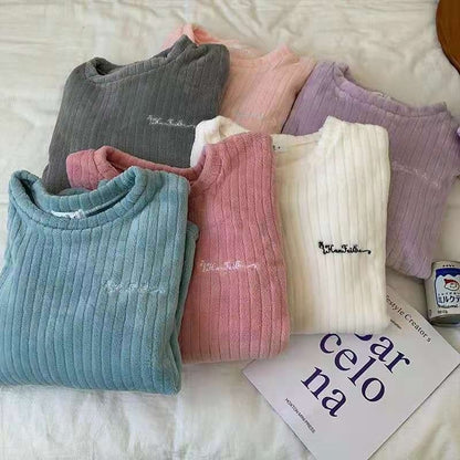 New Autumn/Winter Coral Fleece Pyjamas for Women Thickened Homewear Student Comfort Cotton Fleece Plus Size Fashion Pyjama Set
