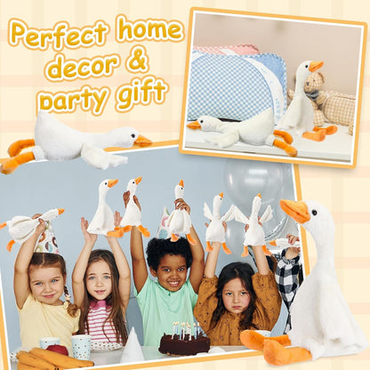 6/16 Peças Lembrancinhas de Festa Ganso Bobo Bichos de Pelúcia Brinquedos de Pelúcia Presentes de Chá de Bebê Aniversário (Tamanho: 25CM)