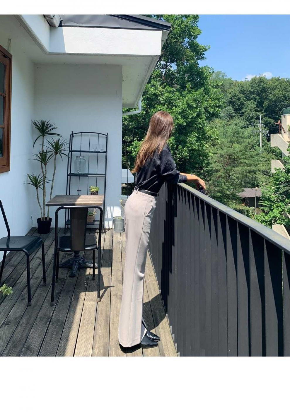 Loose Long Sleeve Casual Denim Shirt Korean Style Loose Fit Shoulder Casual Shirt Pure Color Shirt City Style Commute Shirt