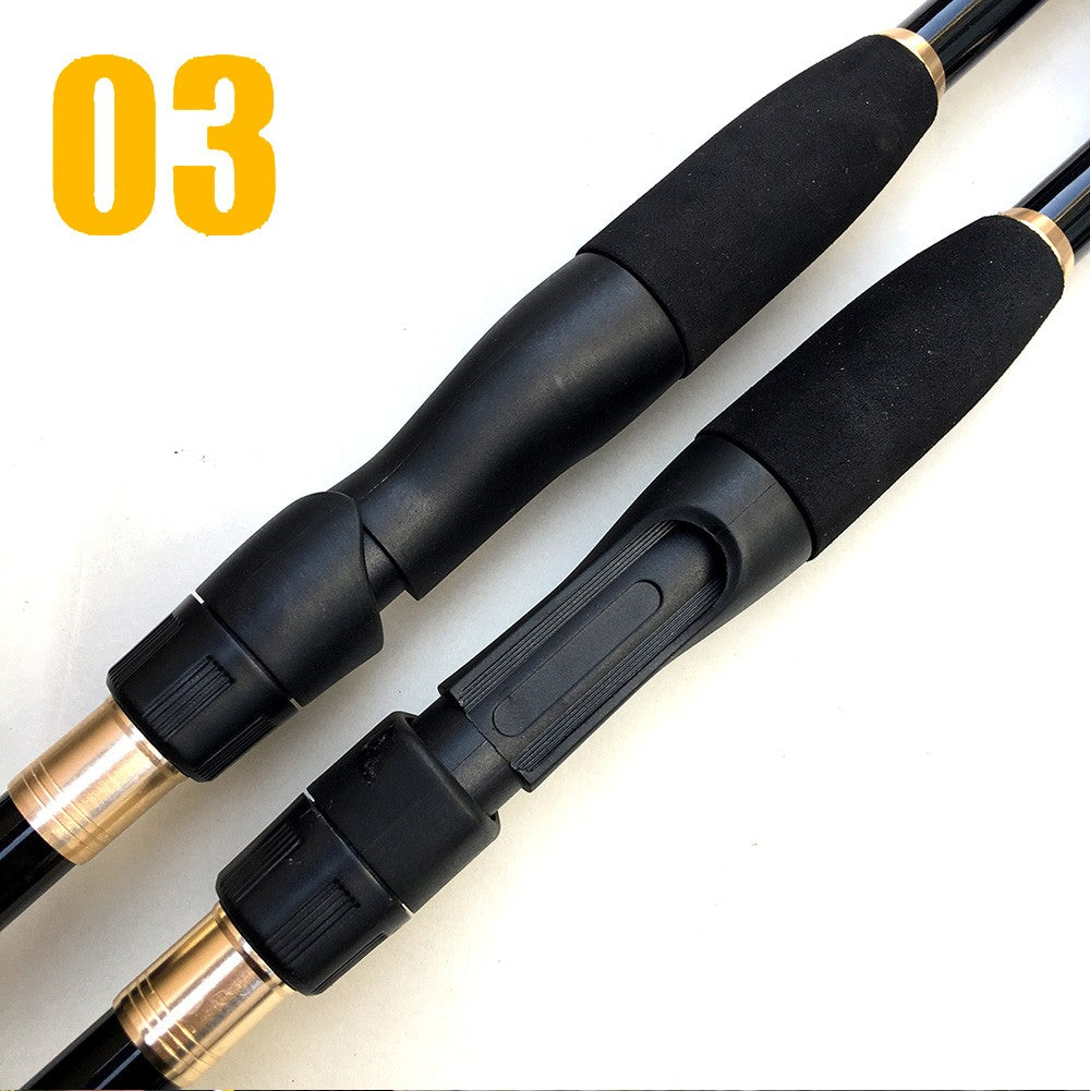 Varas de Pesca Telescópicas de 1.6-2.4m Ultraleves de Carbono para Spinning e Casting Acessórios de Pesca Peso da Isca 10-30g