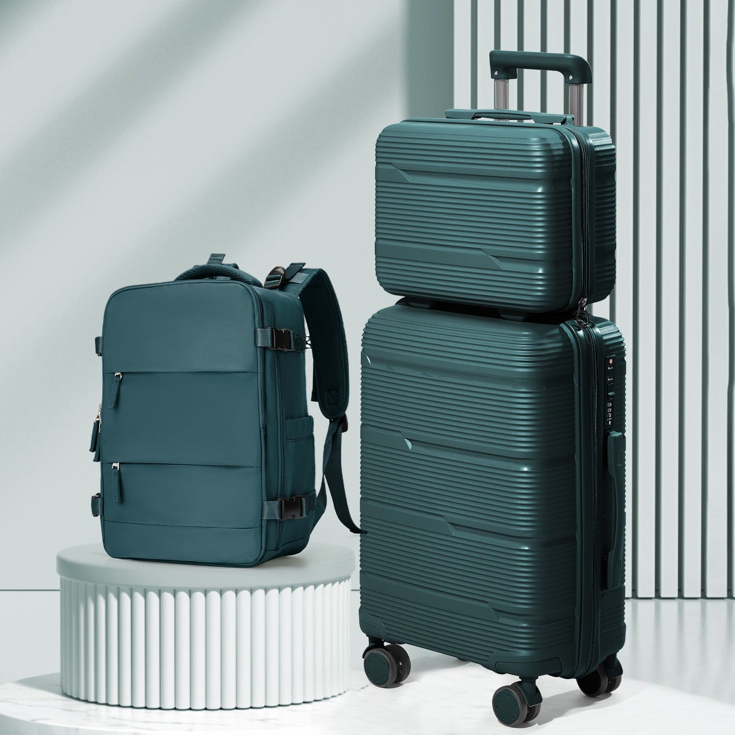 Travel Suitcase set 3 Piece Rolling Carry on Luggage Set Women Men Trolley Case Backpack Boarding Cabin Suitcase Wheels 20 24''
