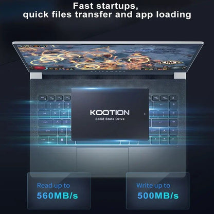 Unidade de Estado Sólido KOOTION SATA3 2.5 Polegadas 2TB 1TB 512GB 480GB 256GB 240GB 128GB 120GB SSD Discos Rígidos Internos Para Desktop Laptop