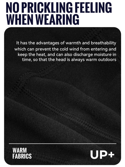WRELS Warm Beanie Knitted Skull Cap Fashion Winter Hat Thermal Fleece Lined Sports Hat Windproof Sweat Absorbing Sports Hat