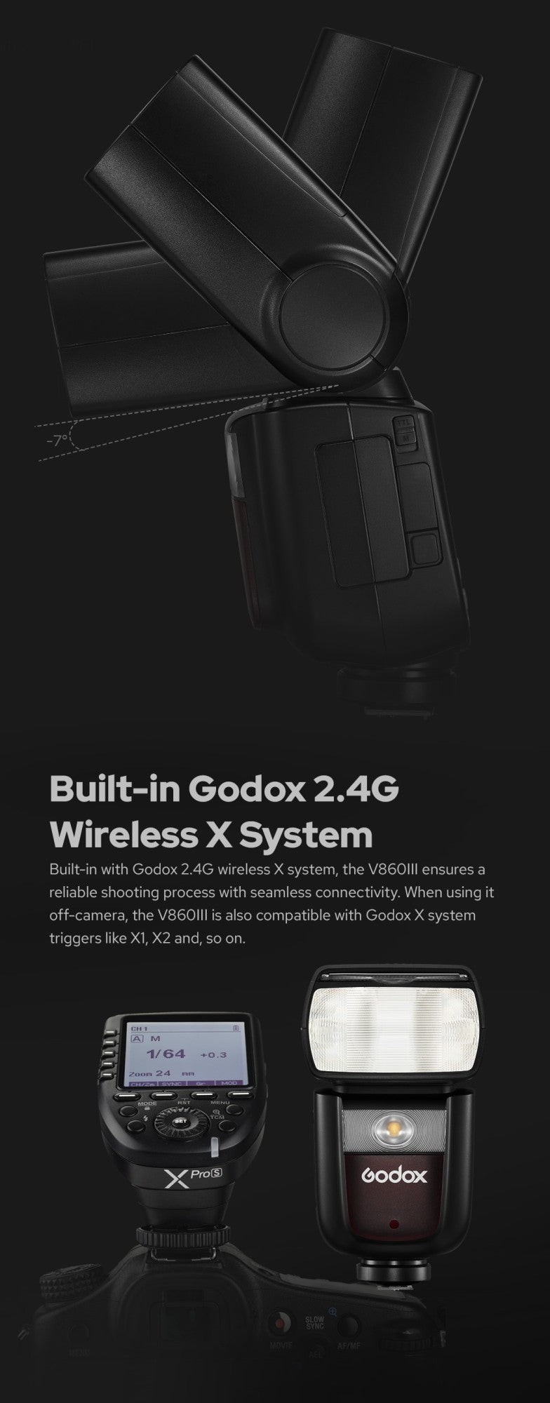 Godox V860III V860 III ON Camera Flash Light E-TTL II HSS Speedlite for Canon Sony Nikon Fujifilm Olympus Panasonic Pentax Light