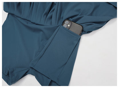 Yoga Jumpsuit Women Set Sexy Anti Glare One-Piece Jumpsuit Dance Ballet Sports Dress Gym Push Up Rompers Running Tennis Sports