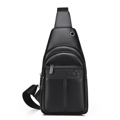Luxury Brand Kangaroo Leather Men Chest Bag Travel Hiking CrossBody Bag Male Messenger Bag For Men Leather Chest Pack Sling Bag