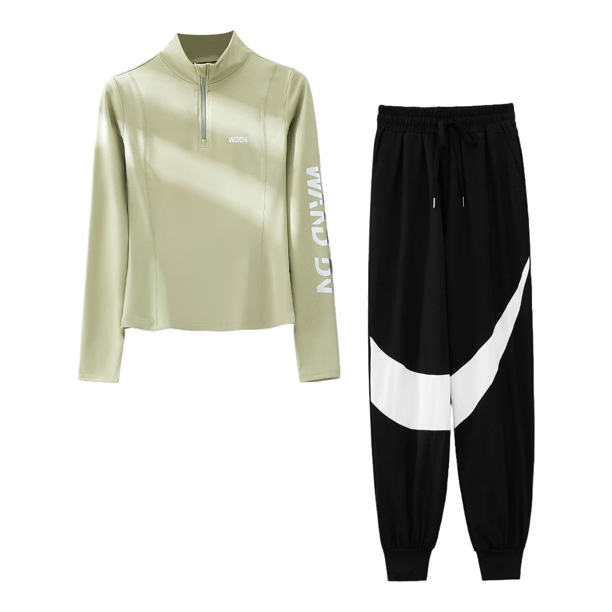 DRUR Yoga Set for Women 2 Piece Lightweight Loose Fit Sportswear Outfits Breathable Tops Pants Suit Running Clothes Autumn New