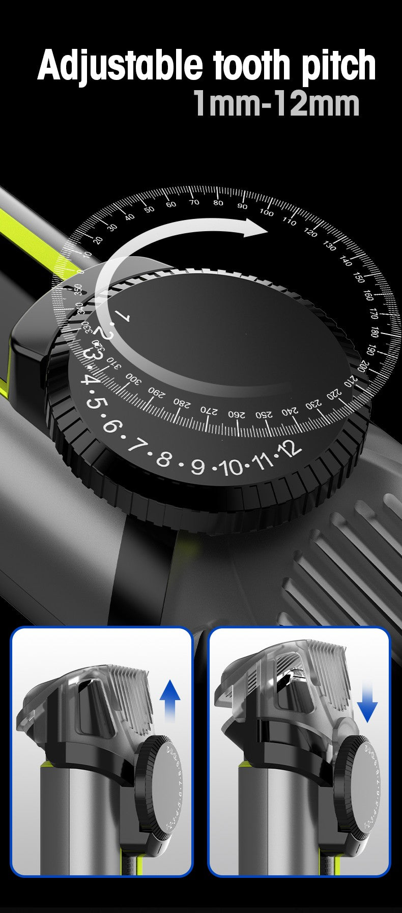 IRUIBEAUTY 4-in-1 Hair Trimmer Electric Hair Clipper IPX5 Waterproof Hair Cutting Machine Adjustable Shaver Nose Trimmer for Men