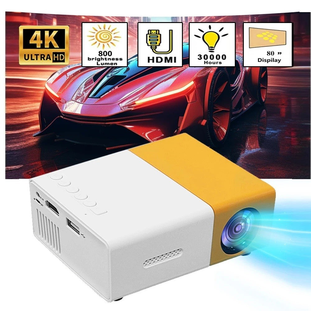 Mini Projetor Portátil YG300 LED Externo Mini HD 1080P Projetor Móvel Projetor Infantil Mini Projetor Portátil Ultraclaro
